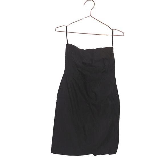 Ann Taylor loft  Black Strapless lined Dress size 0 - Picture 1 of 7